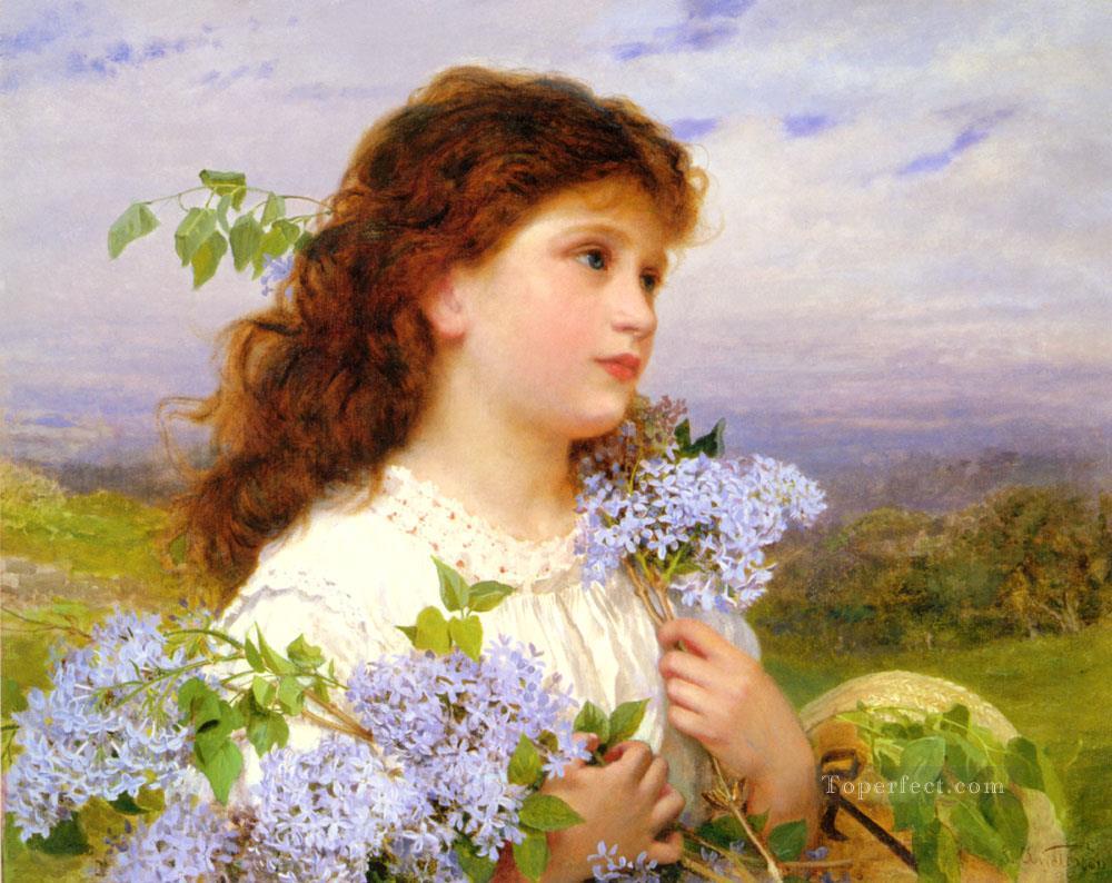 The Time Of The Lilacs genre Sophie Gengembre Anderson Oil Paintings